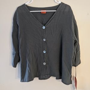 Ronie Top - Graphite - Oh My Gauze!